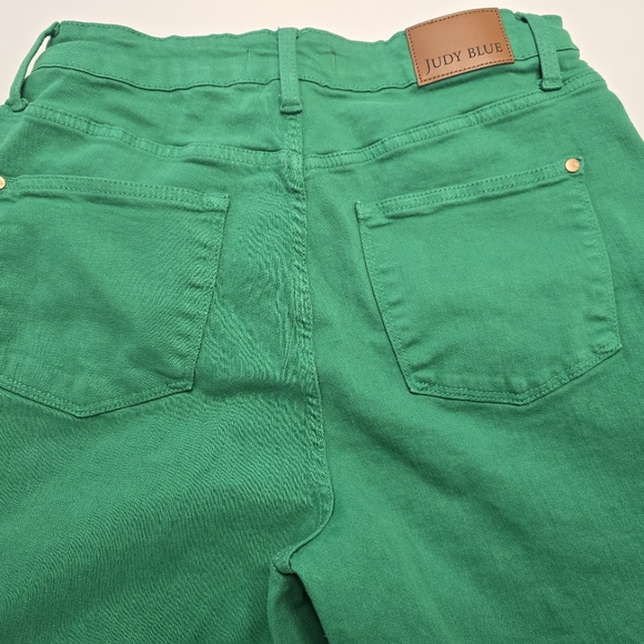 Judy Blue Women's Green Flare Jeans 14w - Picture 6 of 8
